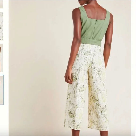 ⭐️ Gal Meets Glam Rachel Monkey Animal Belted Hipster Hip Button-Front Jumpsuit - Picture 4 of 4